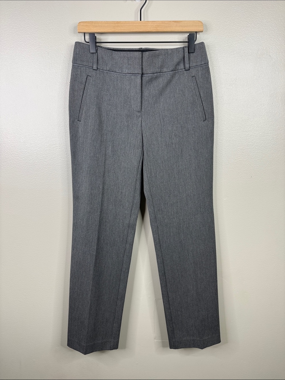 LOFT Julie Straight Leg Dress Pants Gray Women’s Size 4